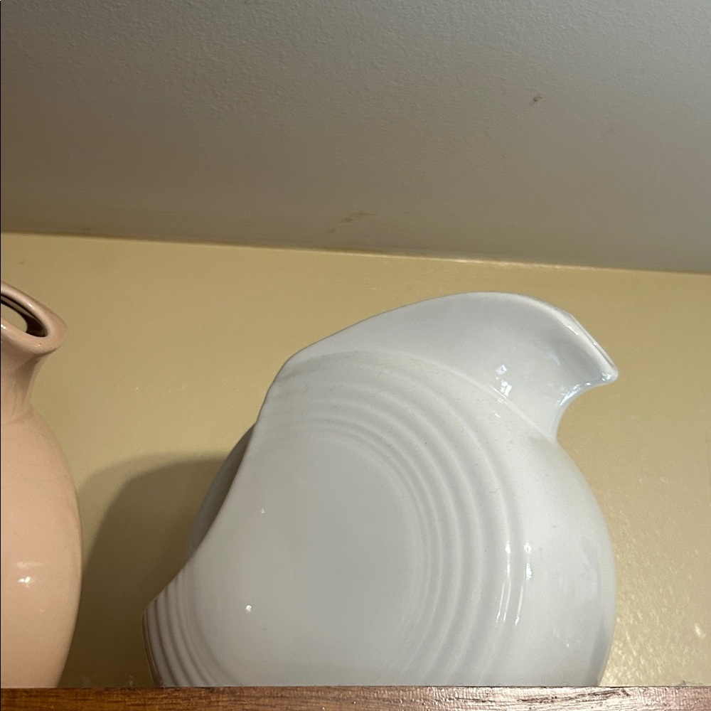 Fiestaware White Ceramic Pitcher